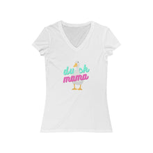 Load image into Gallery viewer, Neon Duck Mama V-Neck Tee
