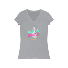 Load image into Gallery viewer, Neon Duck Mama V-Neck Tee
