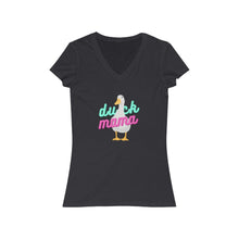 Load image into Gallery viewer, Neon Duck Mama V-Neck Tee
